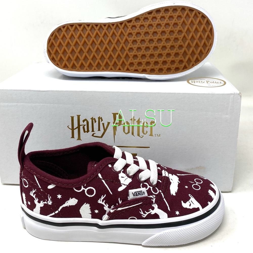 VANS Harry Potter Authentic Elastic Burgundy Toddl - Picture 3 of 8